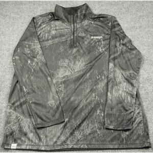 Magellan Shirt Men 2XL Black Camo Reversible 1/4 Zip Fishing UPF 50 Performance